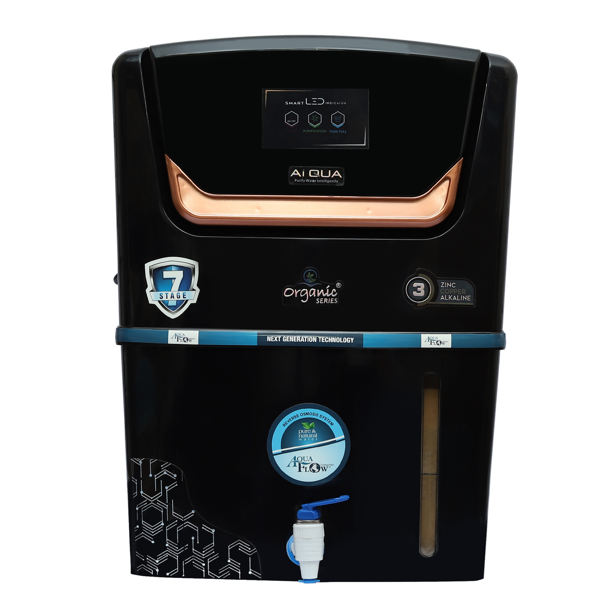 IMG_2496 copy Ai Qua 12 L RO + UV + UF + TDS Control + Alkaline + Copper + UV in Tank (Black) - Image 1