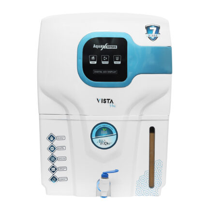 Vista Pro 12 L RO + UV + UF + TDS Control + Alkaline + Copper + UV in Tank (White)
